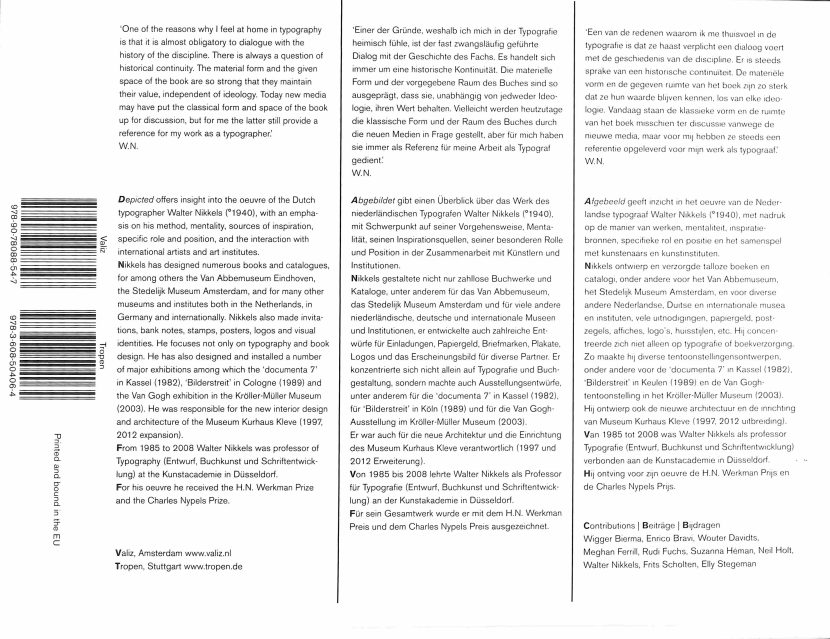 Walter Nikkels : Afgebeeld | Depicted | Abgebildet